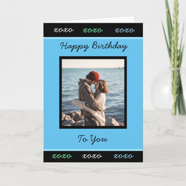 Happy Birthday to you Add Your Photo Card (Front)
