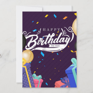 Happy birthday to you announcement