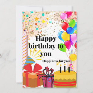 Happy birthday to you announcement