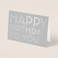 "Happy Birthday To You!" Blank Inside