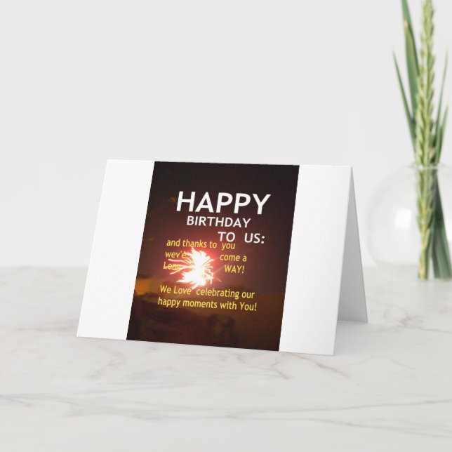 Happy Birthday TO YOU Card (Front)