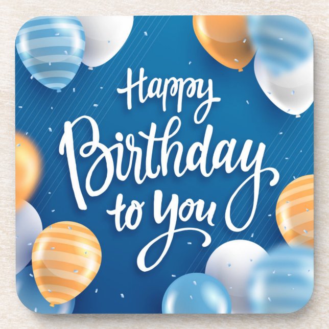 Happy Birthday to You Coaster (Front)