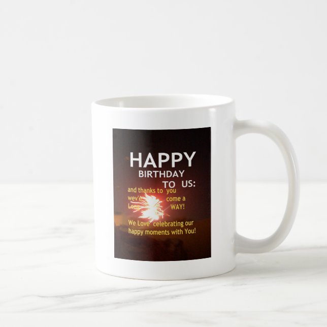 Happy Birthday TO YOU Coffee Mug (Right)