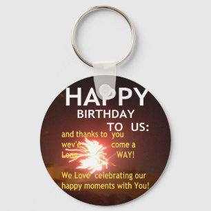 Happy Birthday TO YOU Key Ring