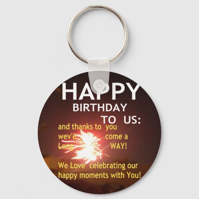 Happy Birthday TO YOU Key Ring (Front)