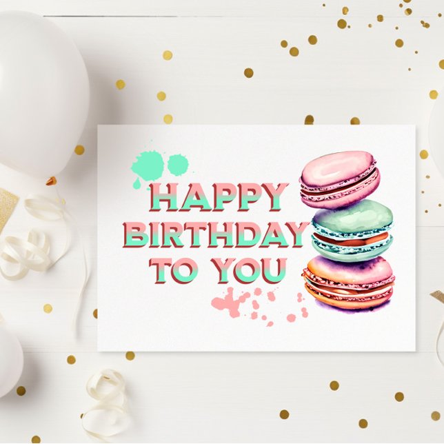 Happy Birthday To You | Macaron Card (Creator Uploaded)