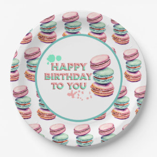 Happy Birthday To You | Macaron Paper Plate