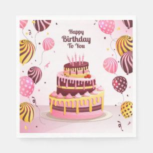 Happy Birthday To You Napkin