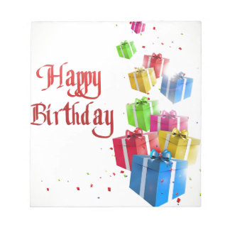 Happy Birthday To You Notepad