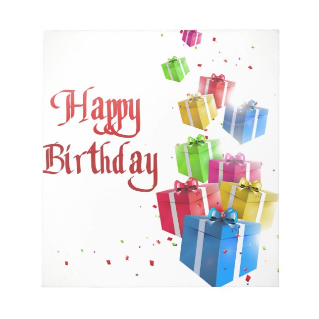 Happy Birthday To You Notepad (Front)