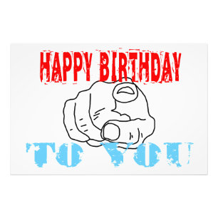 Happy Birthday To You Photo Print