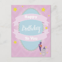 Happy Birthday To You Postal Card