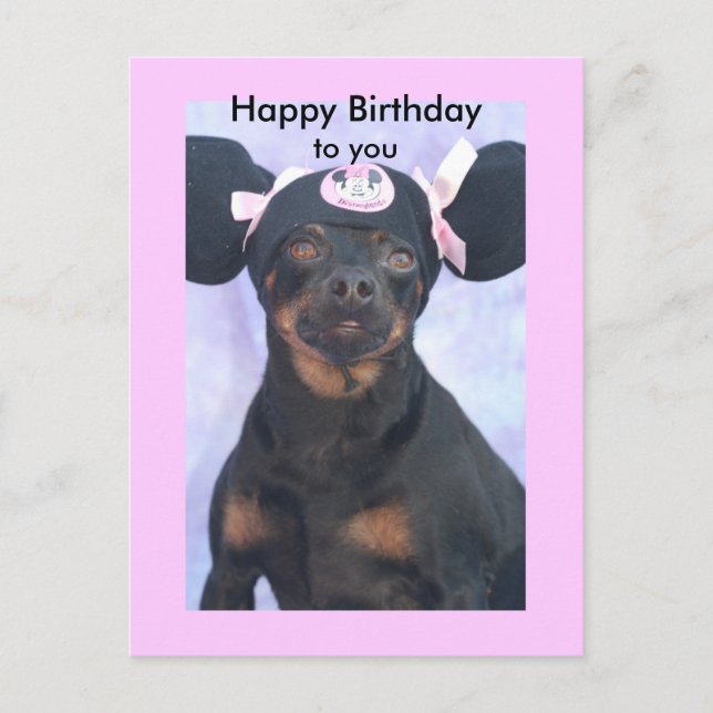 Happy Birthday to you Postcard (Front)