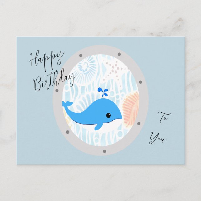 Happy Birthday to you - postcard (Front)