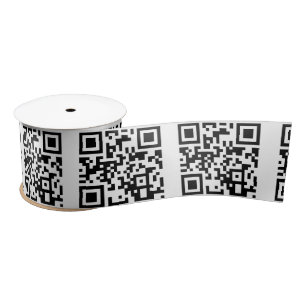 "Happy Birthday To You" QR Code Satin Ribbon