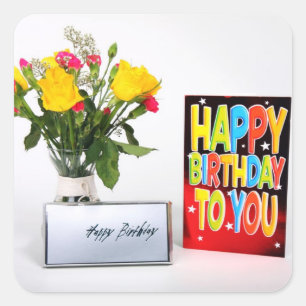 Happy Birthday to You Square Sticker