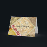 Happy Birthday to you Vintage Sheet Music Card<br><div class="desc">Musical notes and vintage sheet music adorn this happy Birthday card.</div>