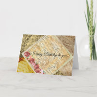 Happy Birthday to you Vintage Sheet Music Card