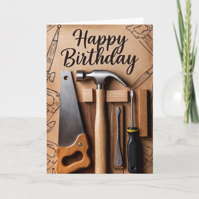 Happy Birthday - tools Card (Front)