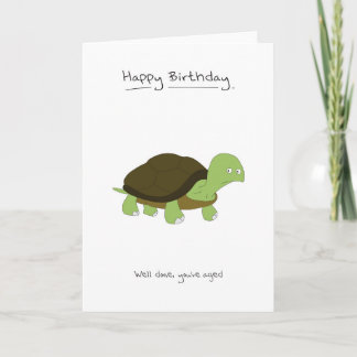 Happy Birthday - Tortoise Card