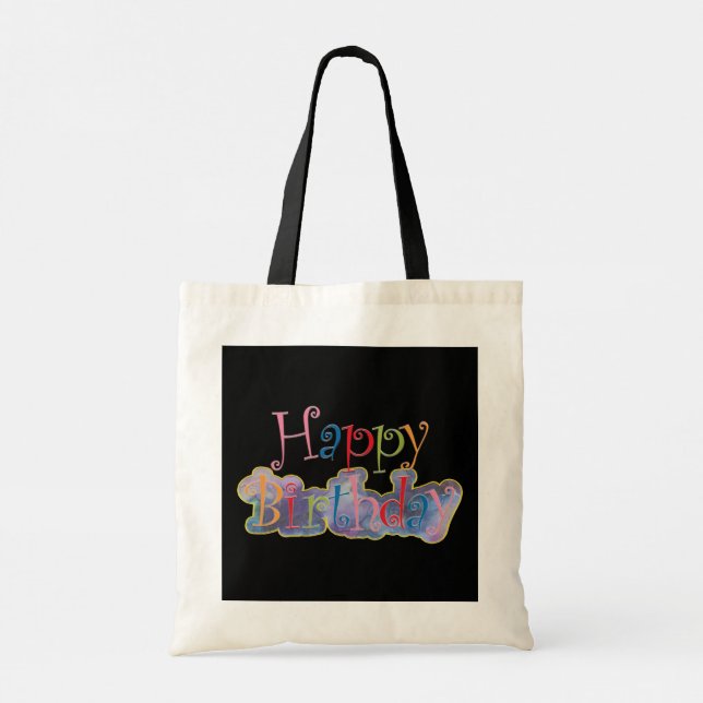 Happy Birthday Tote Bag (Back)