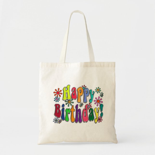 Happy Birthday Tote Bag (Front)