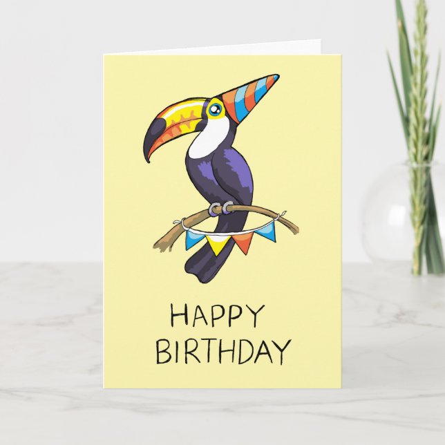 Happy Birthday Toucan Card (Front)