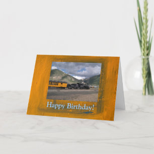 Happy Birthday Train Card