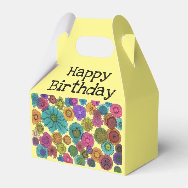 Happy Birthday treat box (Front Side)