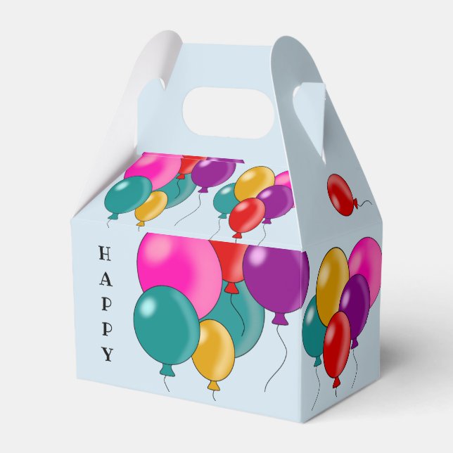 Happy Birthday Treats Goodies Sweet Favour Box (Front Side)