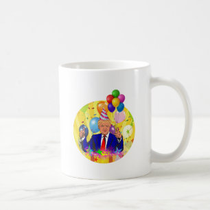 happy birthday trump coffee mug