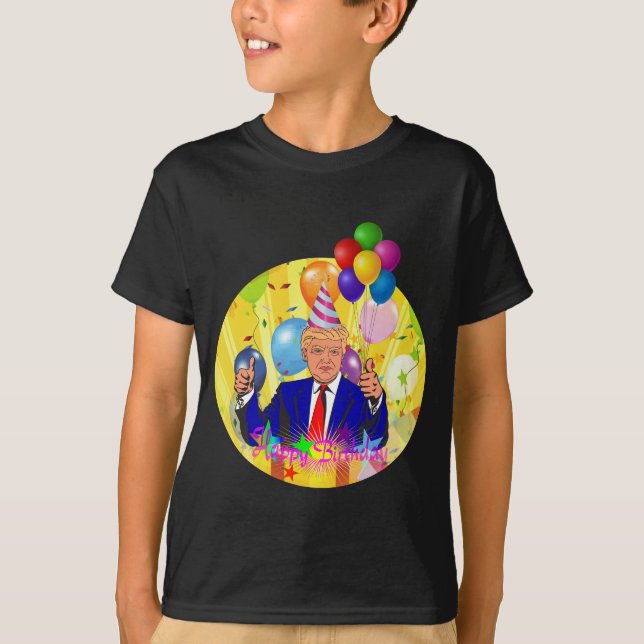 happy birthday trump T-Shirt (Front)