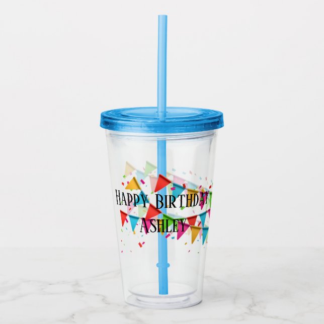 Happy Birthday Tumbler (Front)