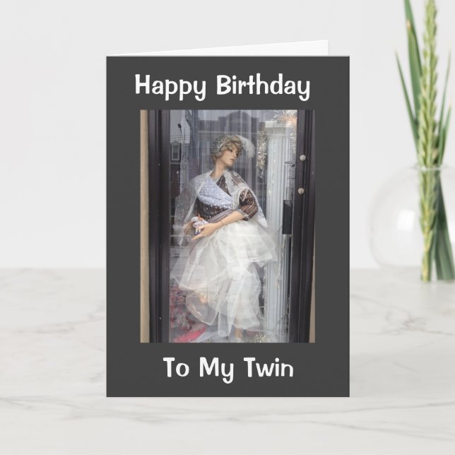 HAPPY BIRTHDAY TWIN / FAV SHOPPING BUDDY CARD (Front)