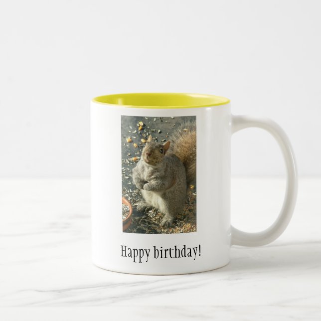Happy birthday! Two-Tone coffee mug (Right)