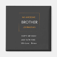 Happy Birthday, Typography White and Orange