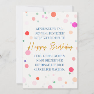 Happy Birthday und ein toller Spruch Gute Laune Invitation