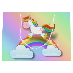Happy Birthday Unicorn and Rainbow Gift Bag