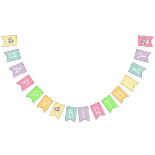 Happy Birthday Unicorn Bunting