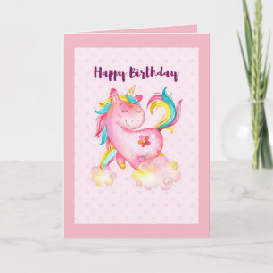 Happy Birthday Unicorn Card