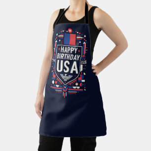 Happy Birthday USA 250 Apron
