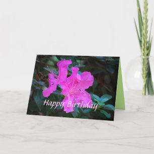 Happy Birthday Violet Azaleas Card