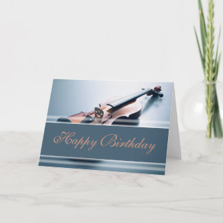 Happy Birthday - Violin Card