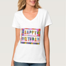 HAPPY BIRTHDAY : Vneck choice SHIRT