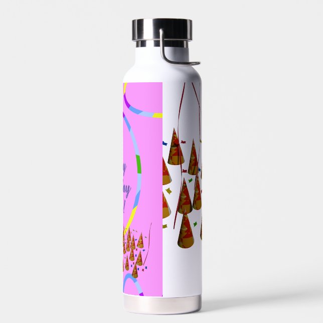 Happy Birthday Water Bottle (Left)
