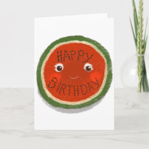 Happy Birthday Watermelon Card