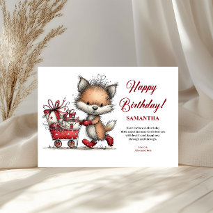 Happy Birthday Whimsical Animals Personalised kids