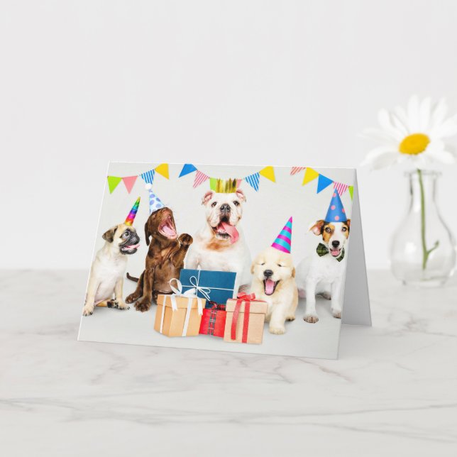 Happy Birthday Wild Party Animals Card (Small Plant)