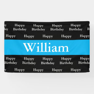 Happy Birthday William Custom Banner