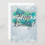 Happy birthday winter card<br><div class="desc">Greeting Card  for happy birthday winter print</div>